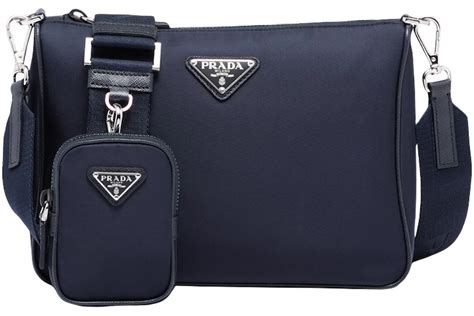 navy prada saffiano|PRADA Re.